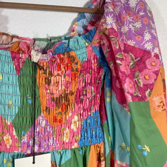 MSRP $299 NWT Spell & The Gypsy Collective Freda Puff Sleeve Midi Dress 2XS XXS - Picture 8 of 11